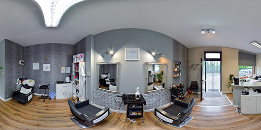 Zdjęcie z wirtualnego spaceru salonu fryzjerskiego - Warszawa